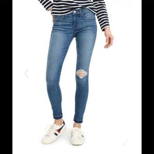 J. Crew Toothpick Drop Hem Skinny Jeans